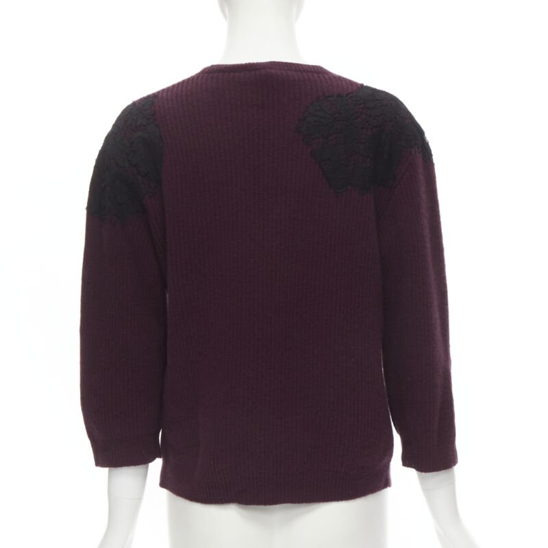 Valentino Garavani Lace Applique Sweater - Side view