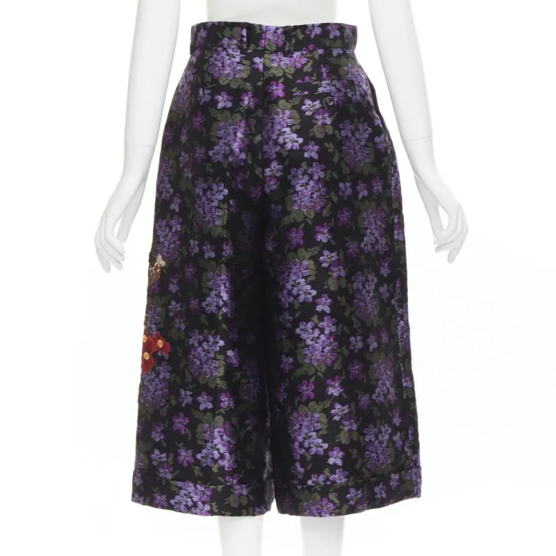 Gucci Grosgrain Pleated Shorts Purple Polyester Never worn, with tag - Box View