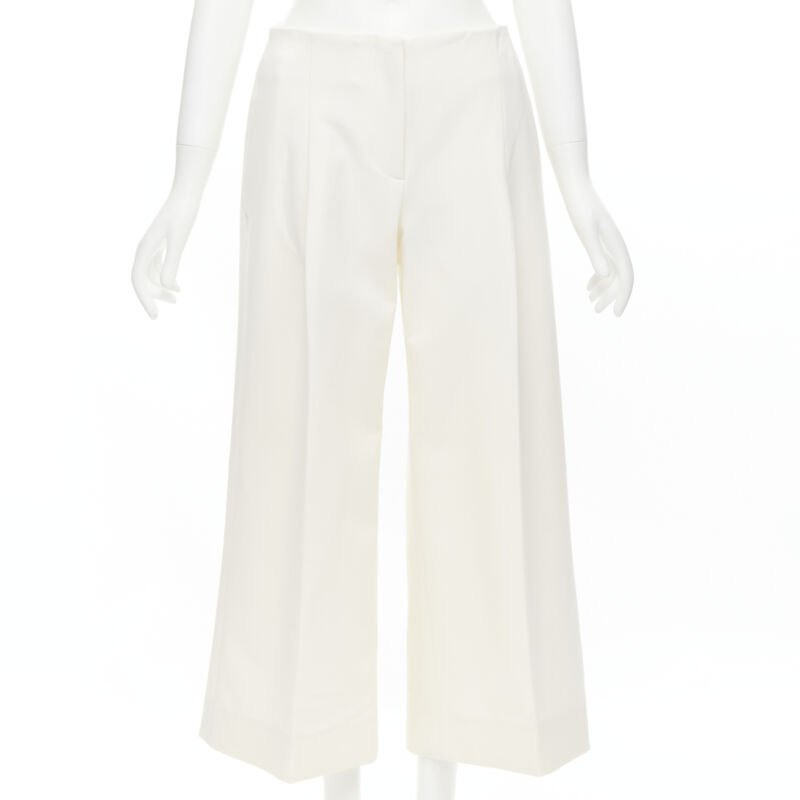 Oscar De La Renta Pleated Wide Pants