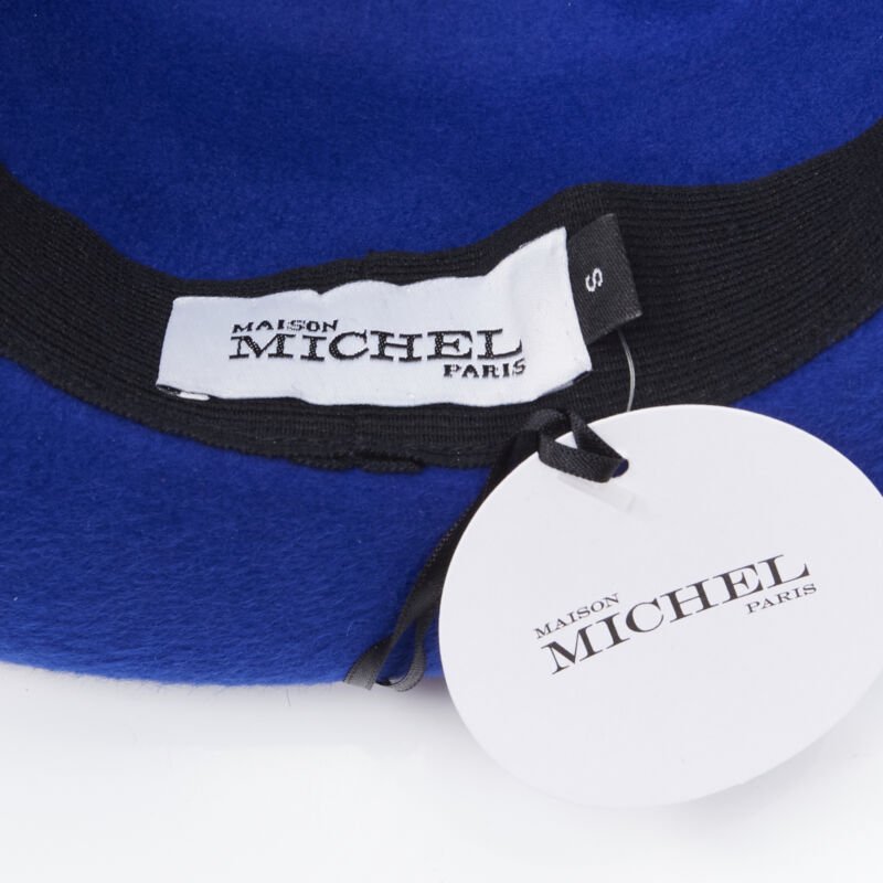 Maison Michel Blue Wool Fedora - Detail 2