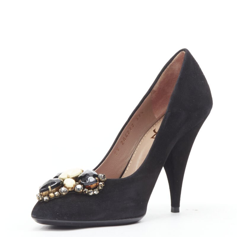 Yves Saint Laurent Rhinestone Heel Pumps - 4
