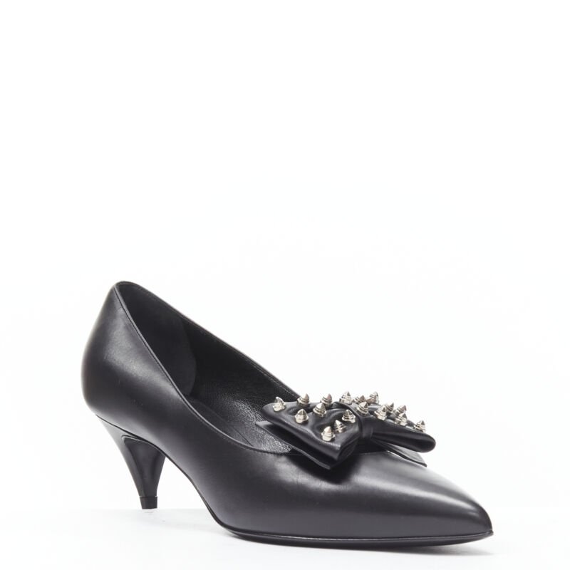 Saint Laurent Studded Bow Pumps