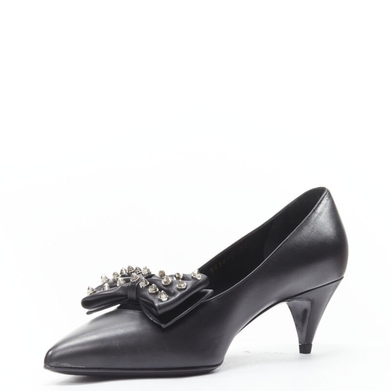 Saint Laurent Studded Bow Pumps - 4