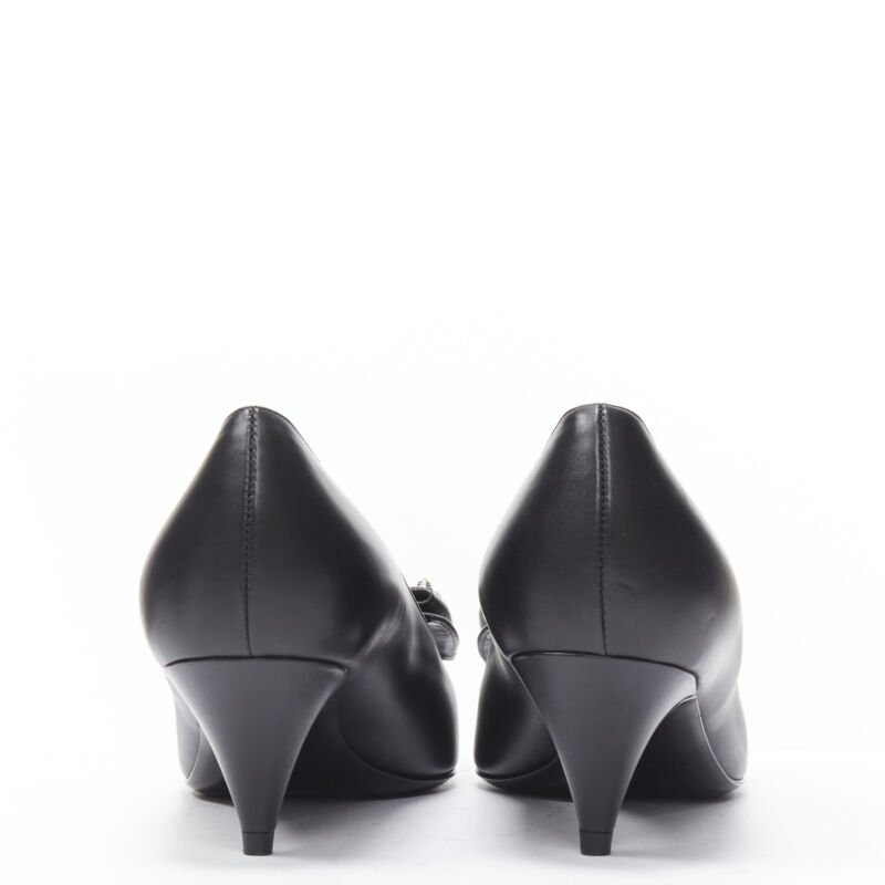 Saint Laurent Studded Bow Pumps - Side view