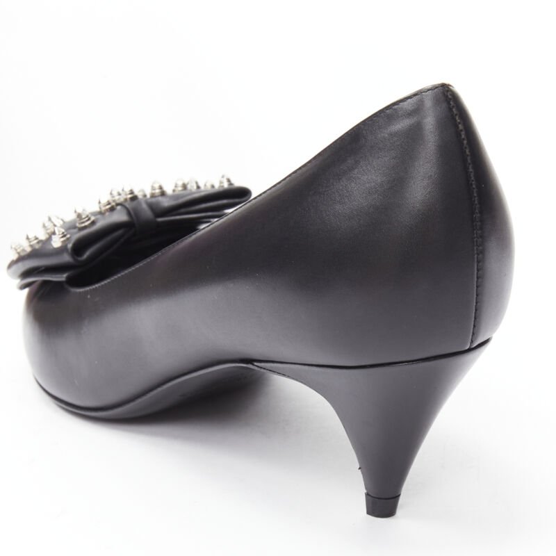 Saint Laurent Studded Bow Pumps - Image 10