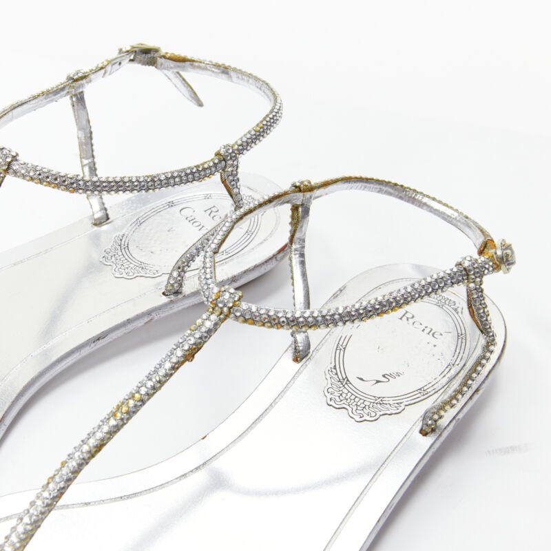 Rene Caovilla Rhinestone Thong Sandals - Detail 1