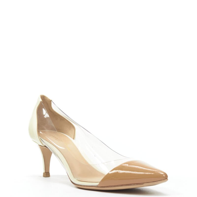 Gianvito Rossi PVC Toe Cap Heels - Back view