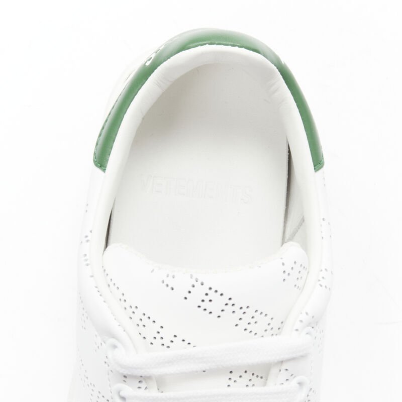 Vetements Perforated Leather Sneakers - Image 11
