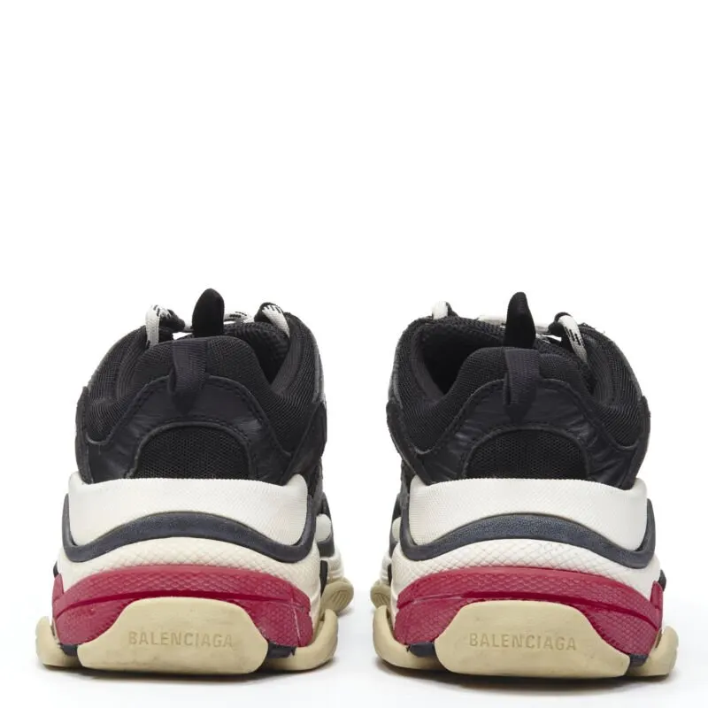Balenciaga Triple Sole Sneakers Black Polyester Good - Box View