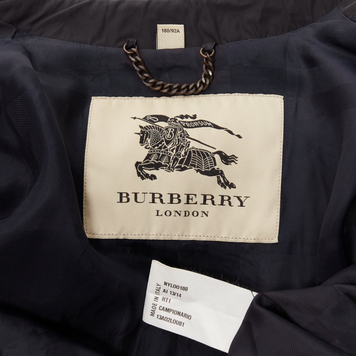 Burberry Black Nylon Trench Coat - Image 11