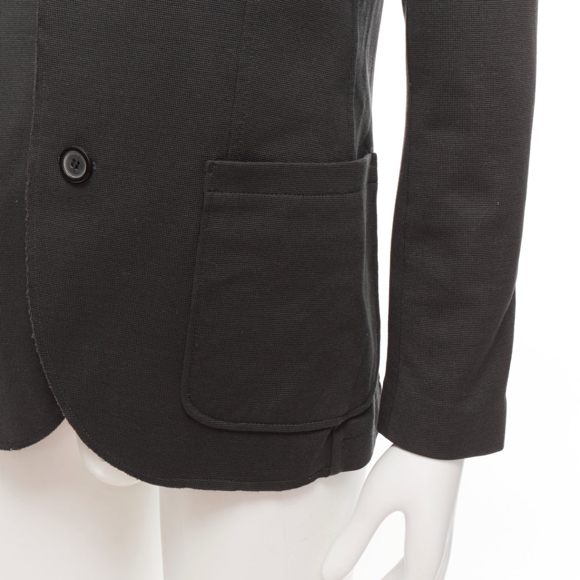 Lanvin Grey Frayed Edge Blazer - Image 10