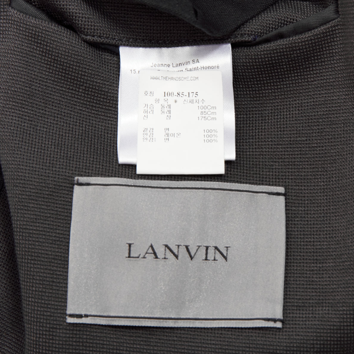Lanvin Grey Frayed Edge Blazer - Image 11