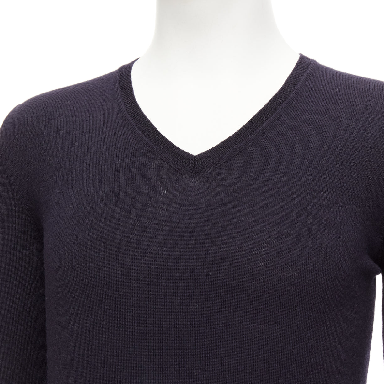 Prada Classic V-neck Sweater - Back view