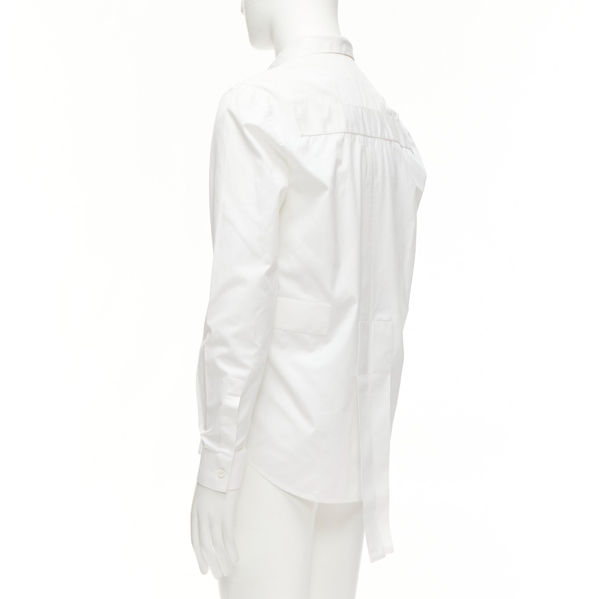 Givenchy White Band Applique Shirt - Side view