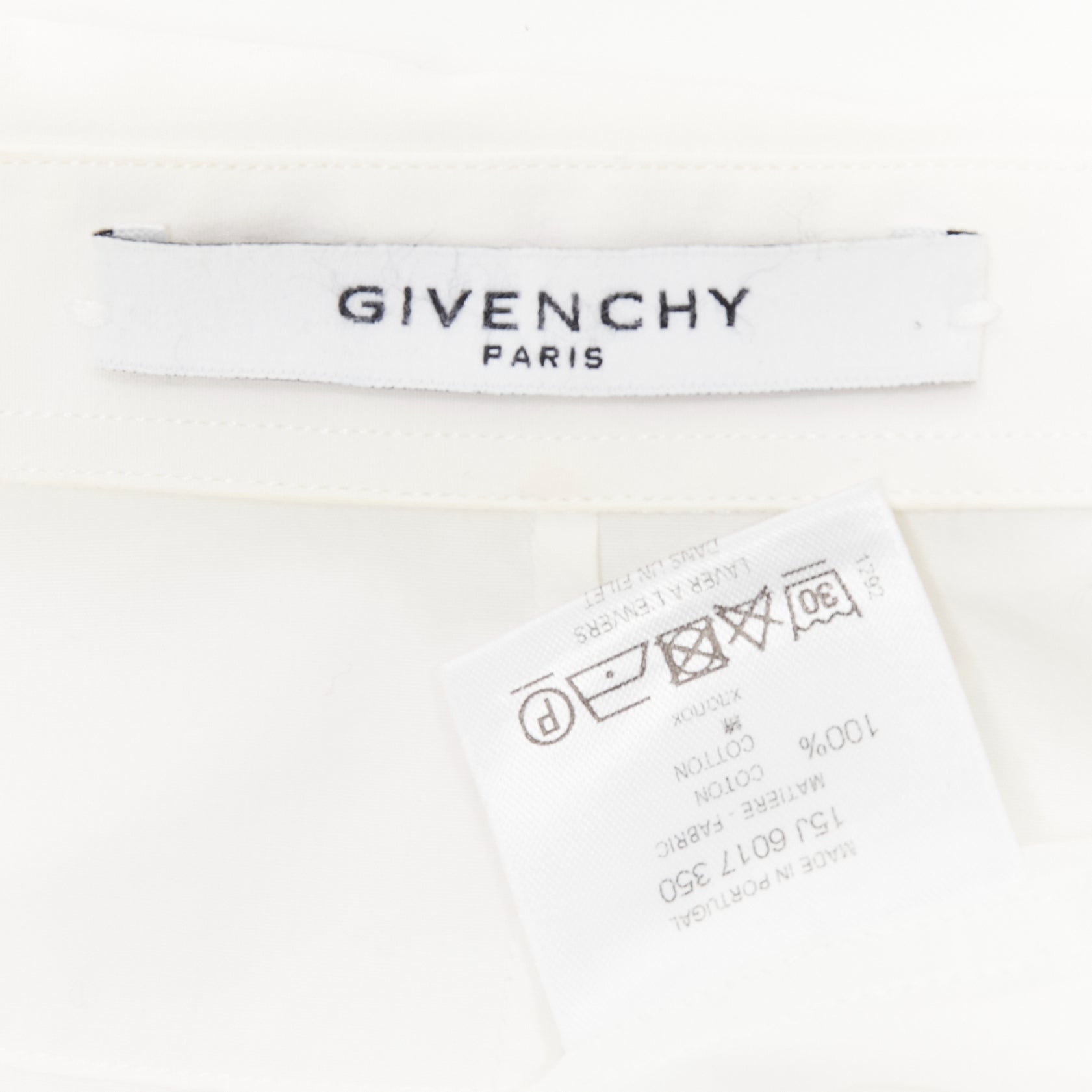 Givenchy White Band Applique Shirt - Image 10