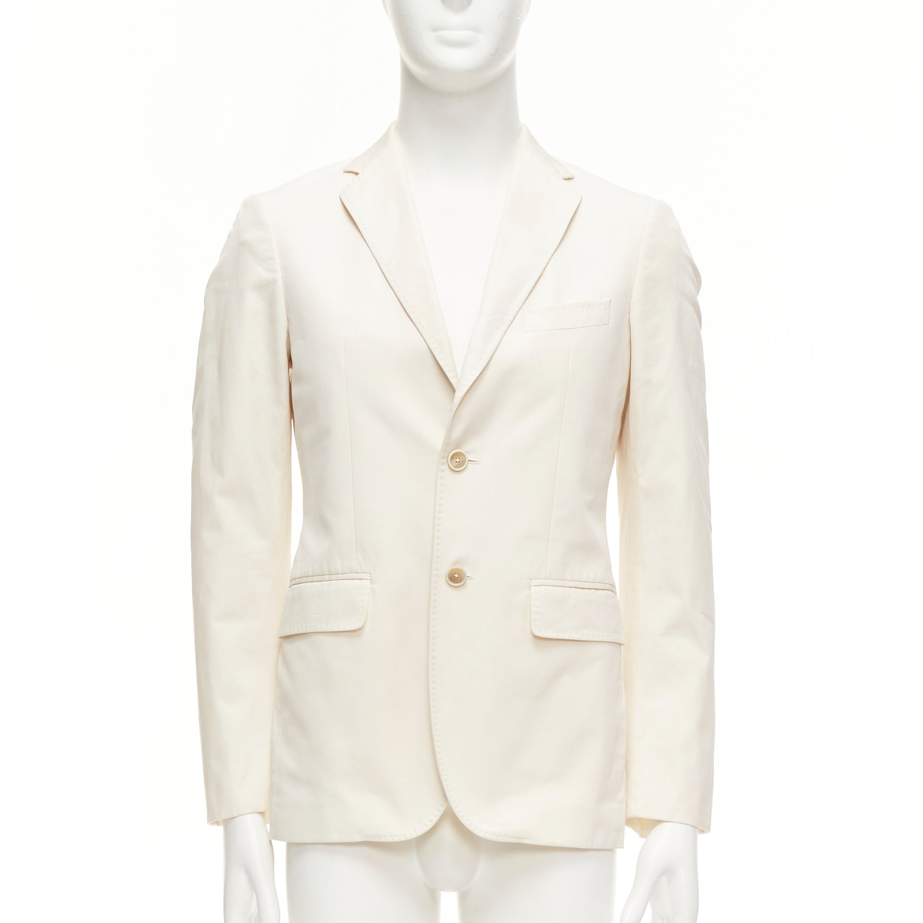 Jil Sander Cream Handstitched Blazer
