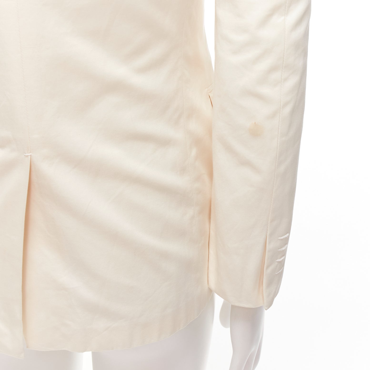 Jil Sander Cream Handstitched Blazer - Image 10