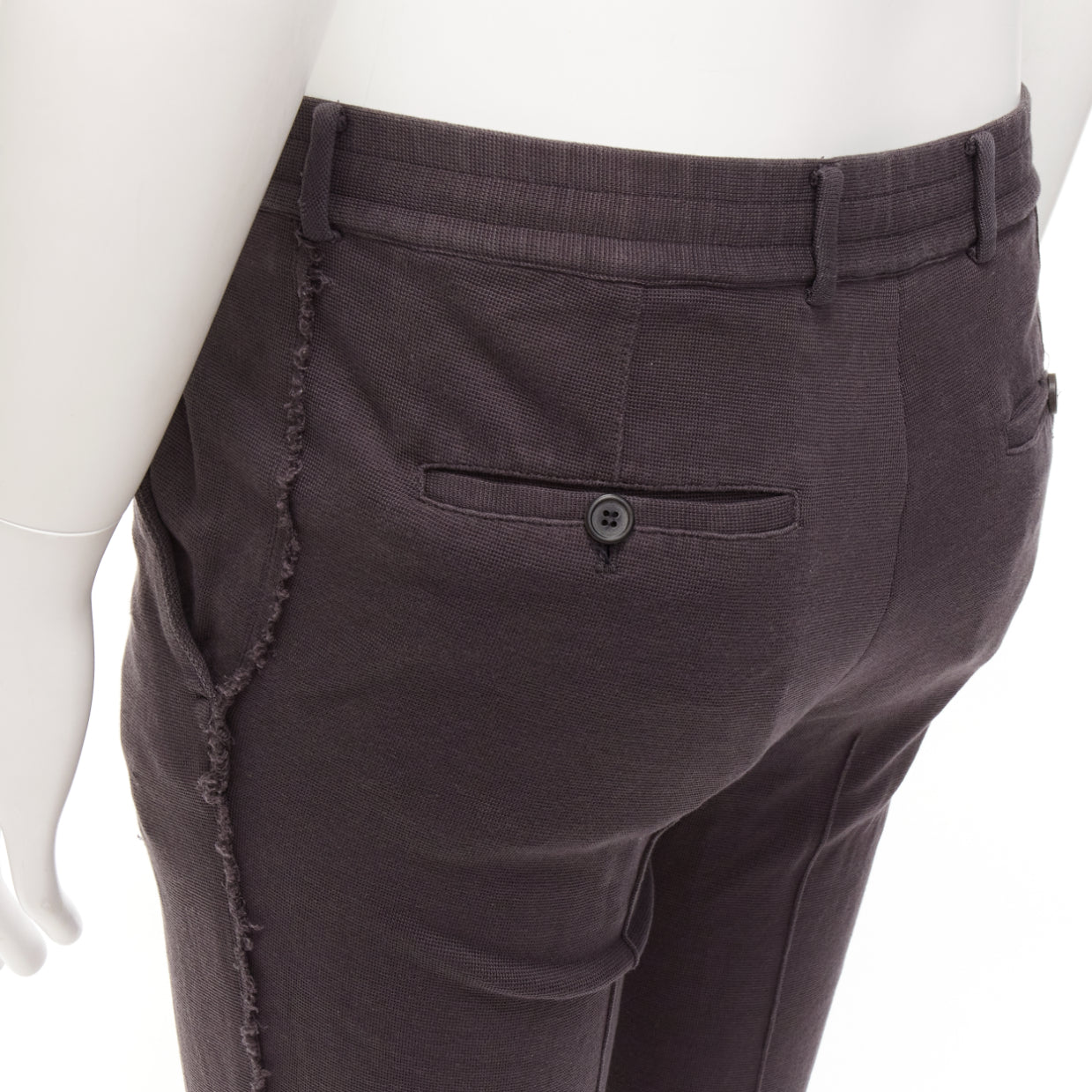 Lanvin Distressed Cropped Pants - Back view