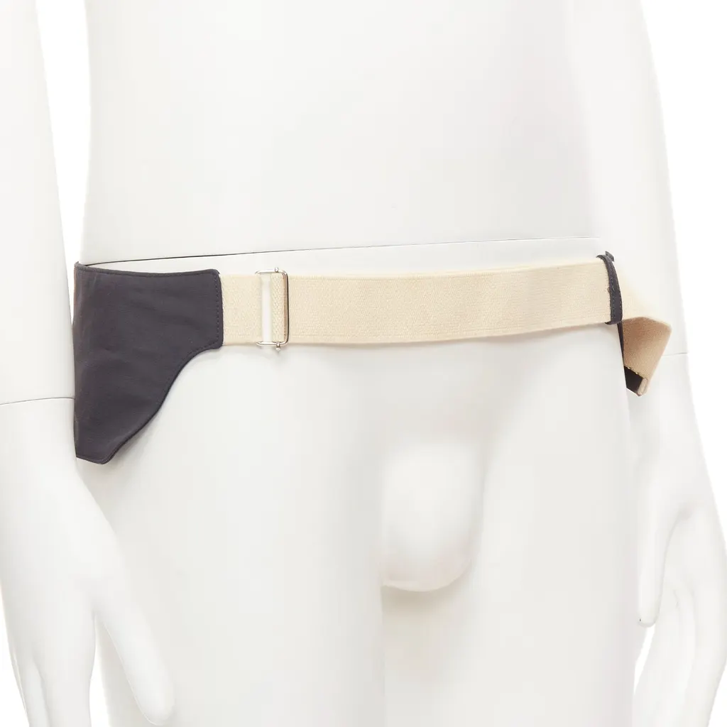 Raf Simons Medusa Buckle Black Belt Grey Very good - Inside View