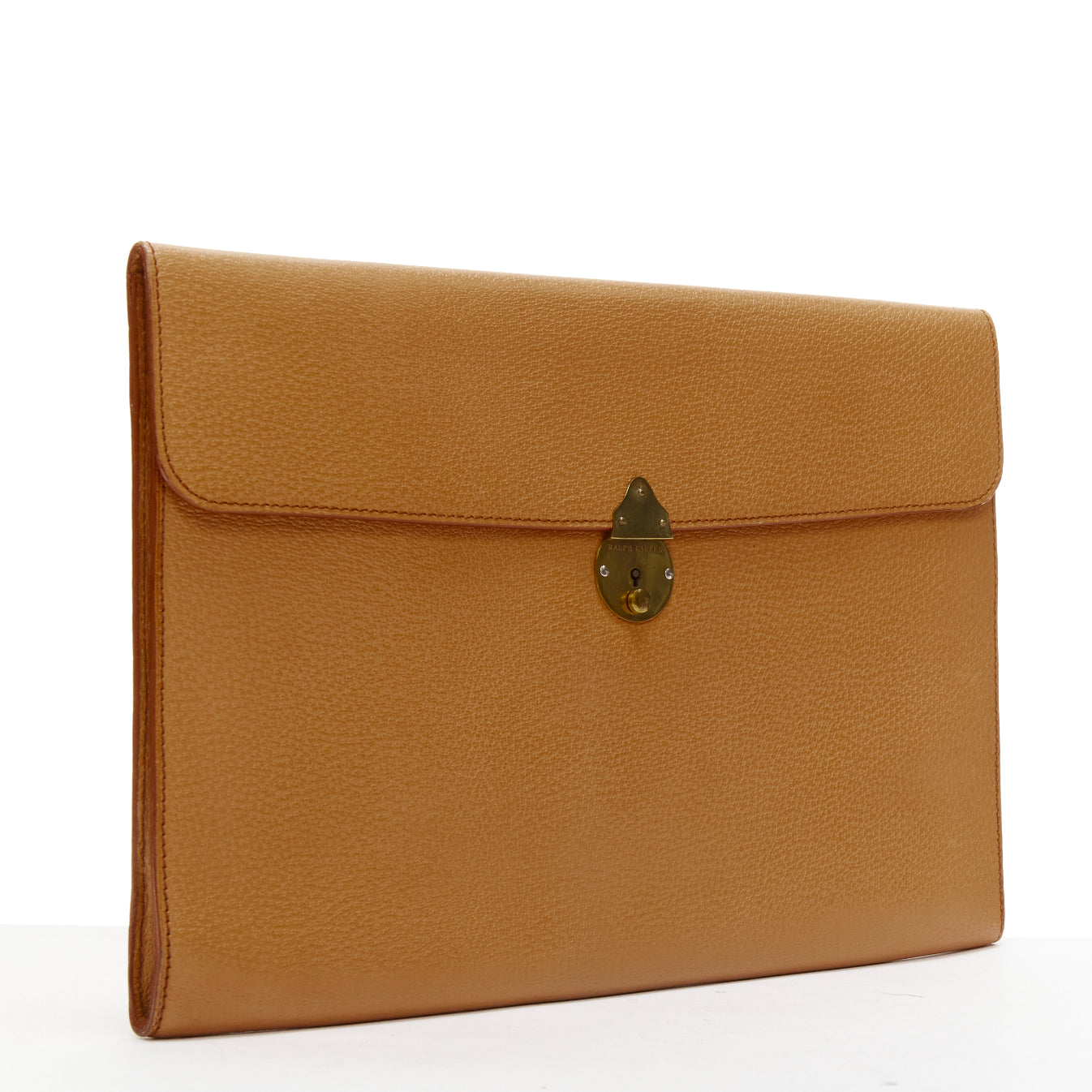 Ralph Lauren Smooth Leather Portfolio Clutch - Image 6