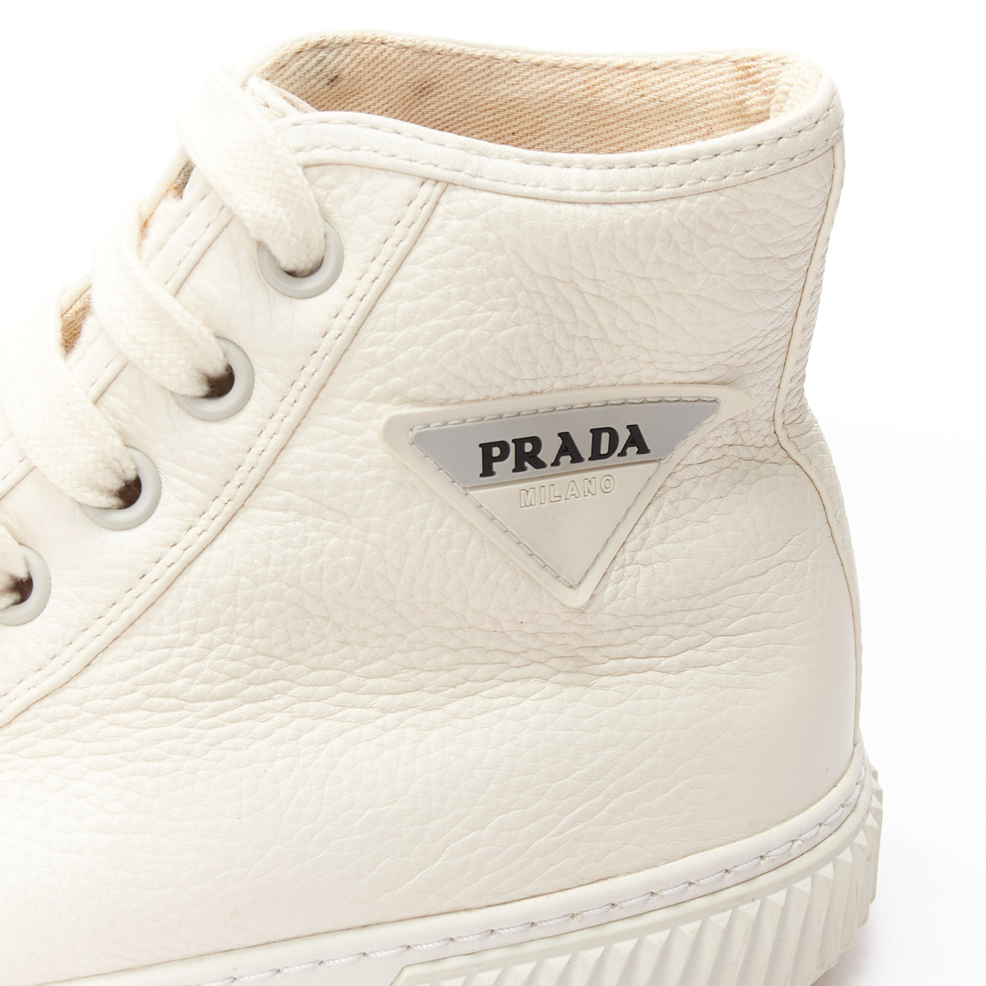Prada Triangle High Tops - Back view