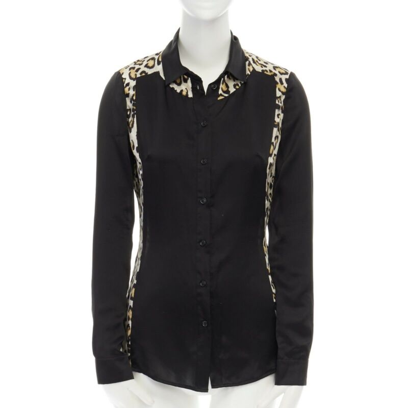 Just Cavalli Leopard Button Shirt
