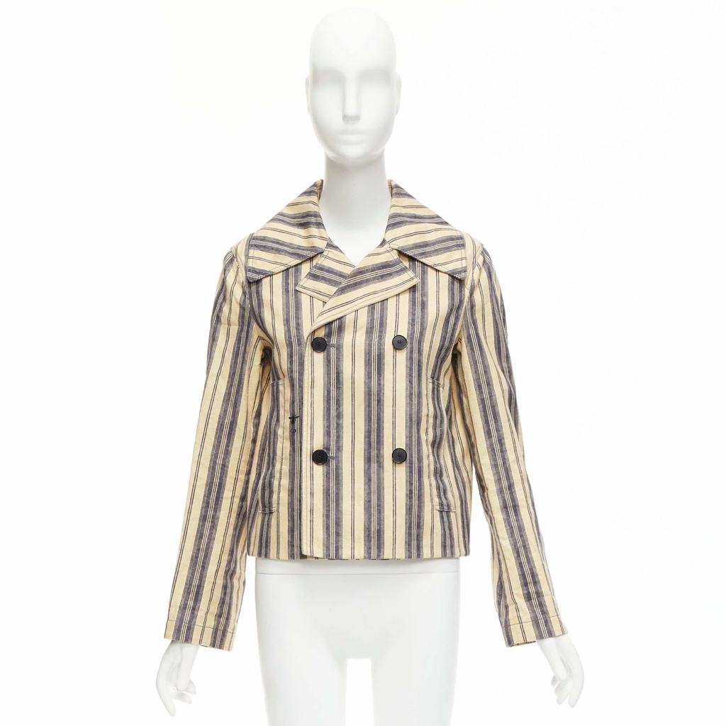 Dior Beige Striped Blazer - Image 12