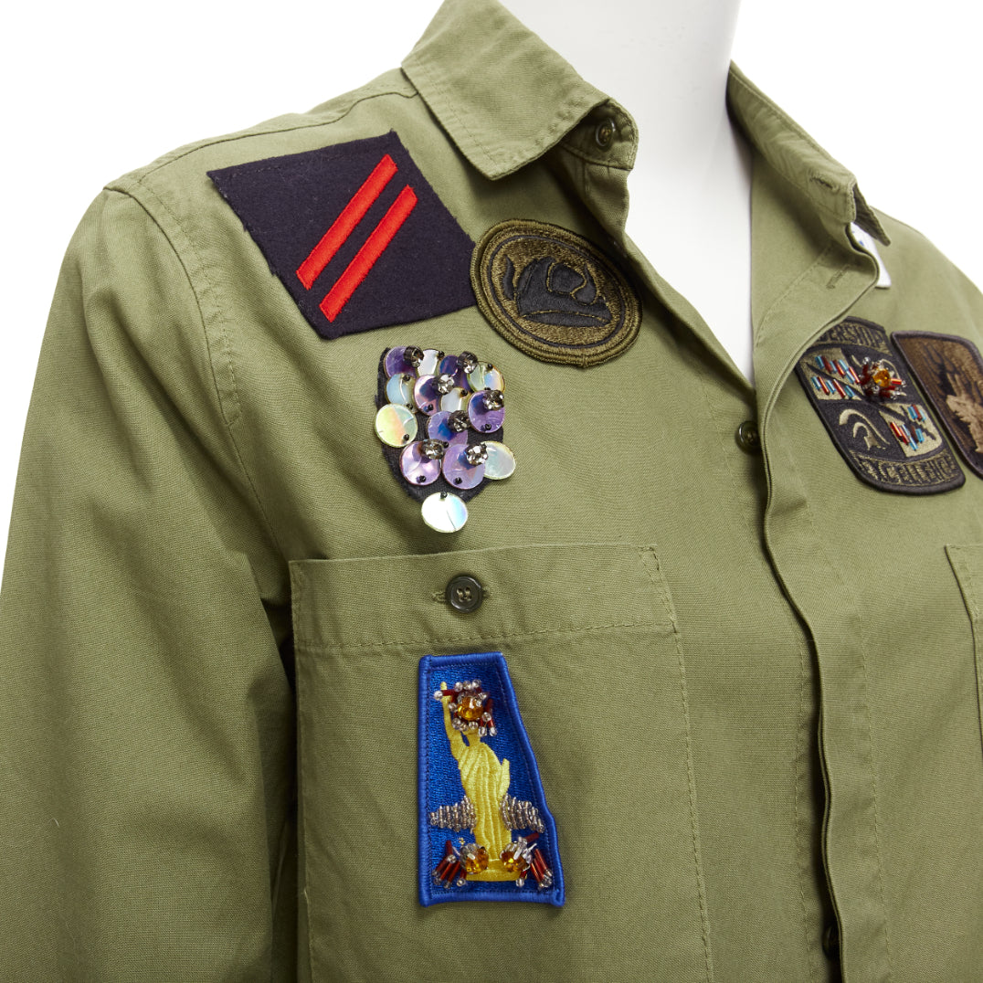 Mr & Mrs Italy Military Safari Shirt - Back view