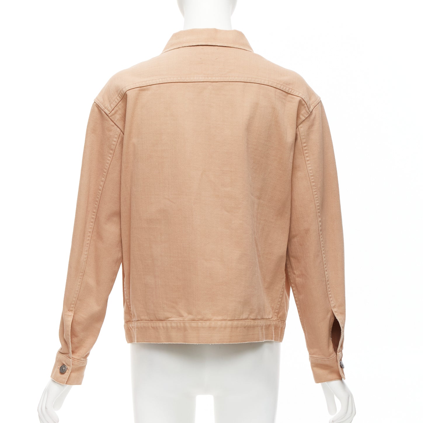 Dior Peach Denim Logo Jacket - Side view