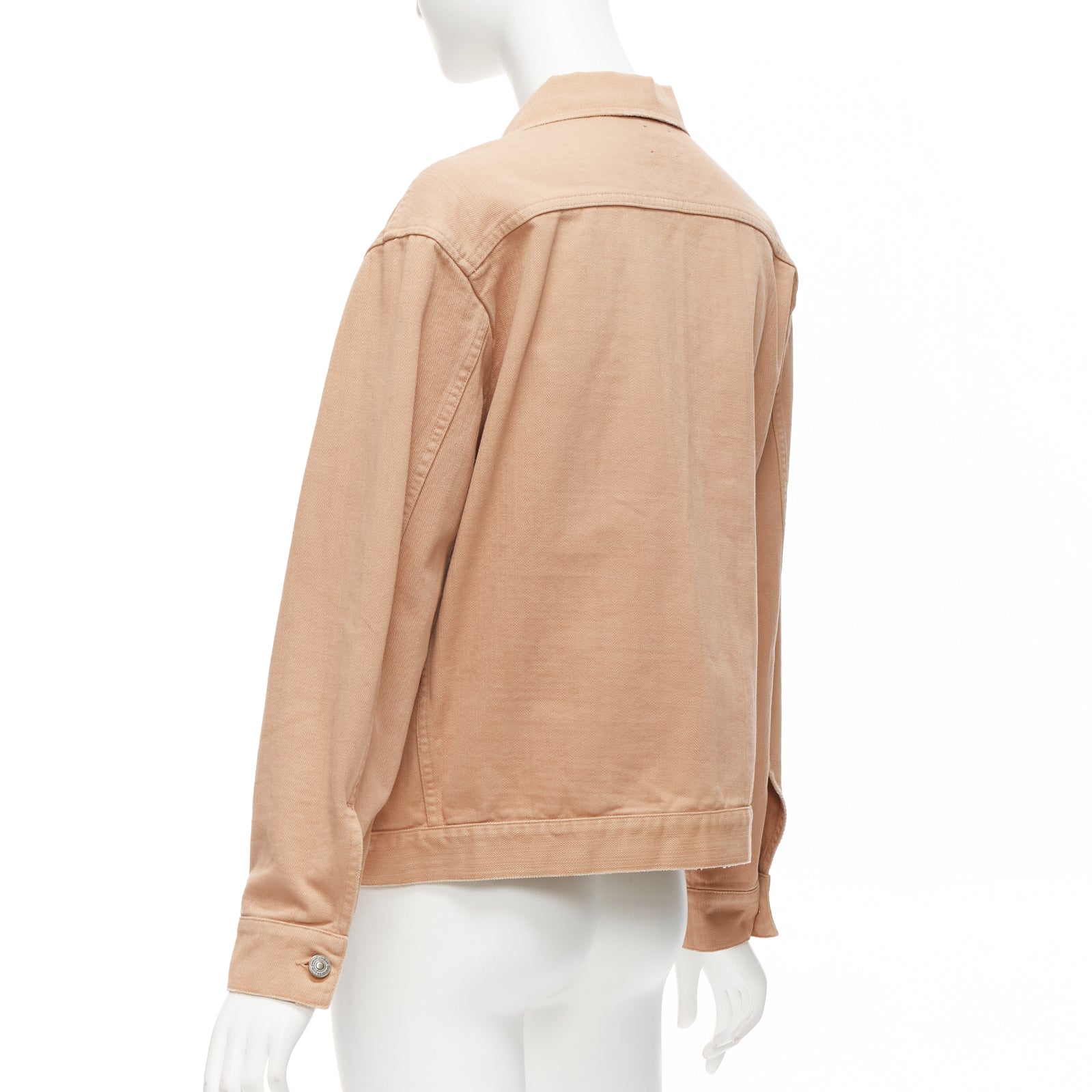 Dior Peach Denim Logo Jacket - Detail 1