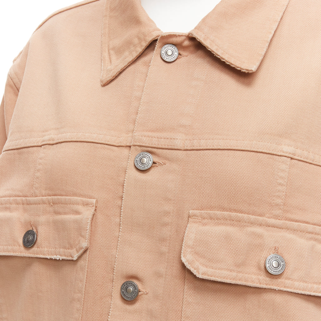 Dior Peach Denim Logo Jacket - Detail 2