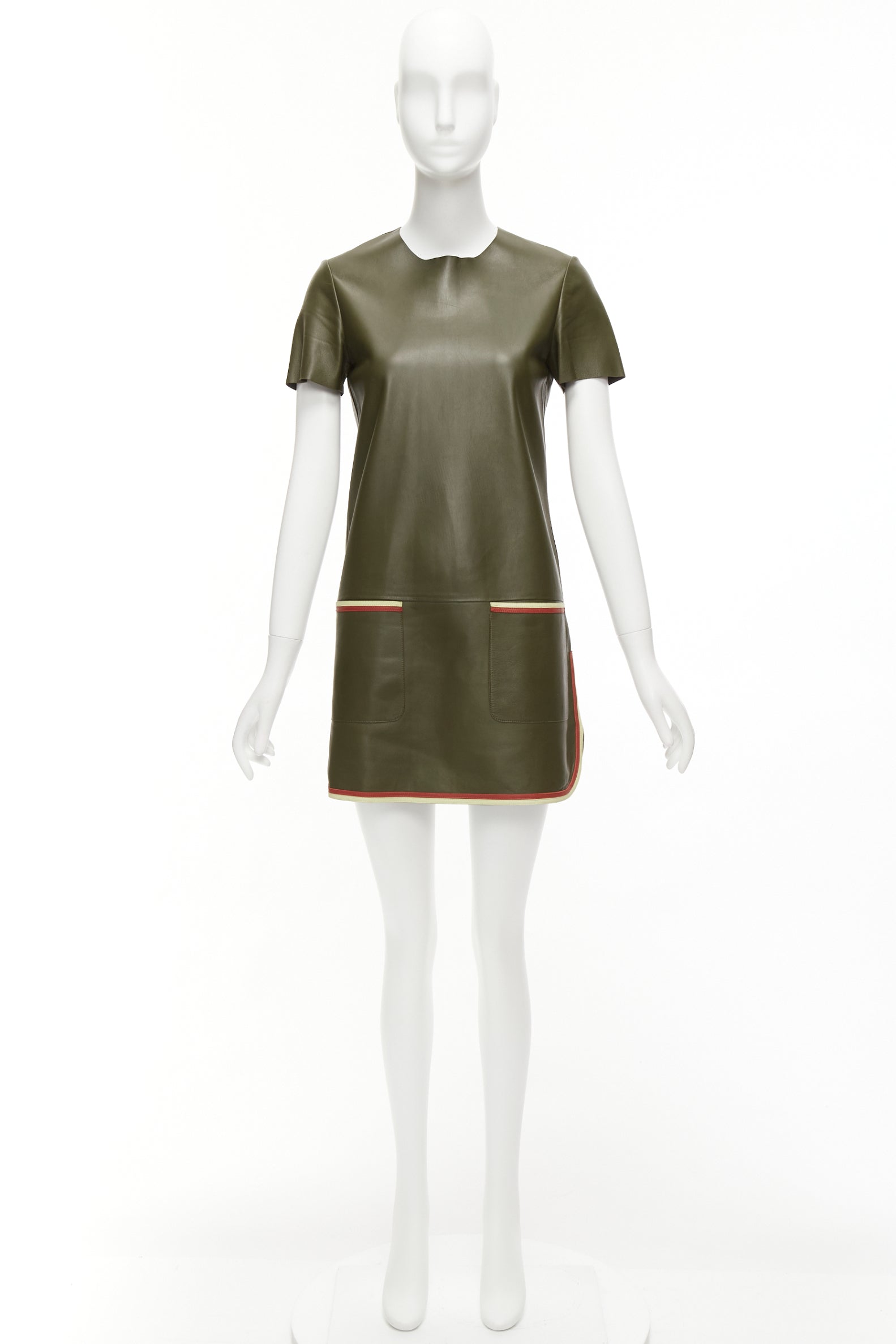 Celine Mod Leather Dress - Image 11
