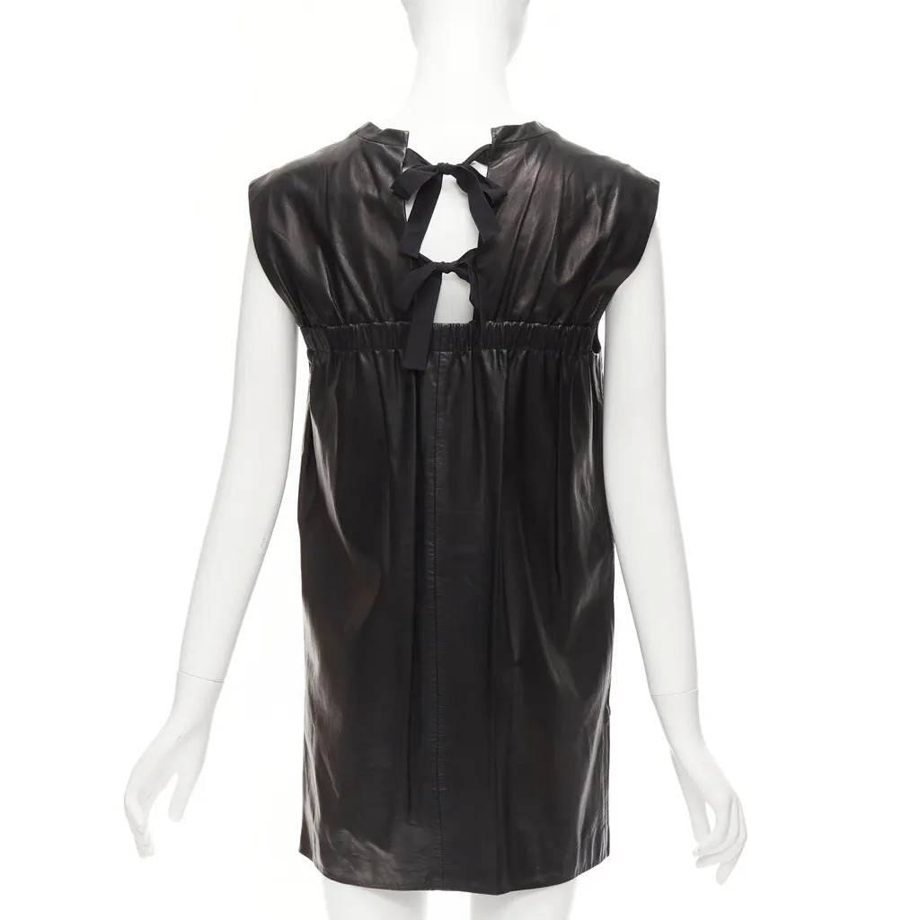 3.1 Phillip Lim Pocketed Lace Dress Black Leather Very good - Box View