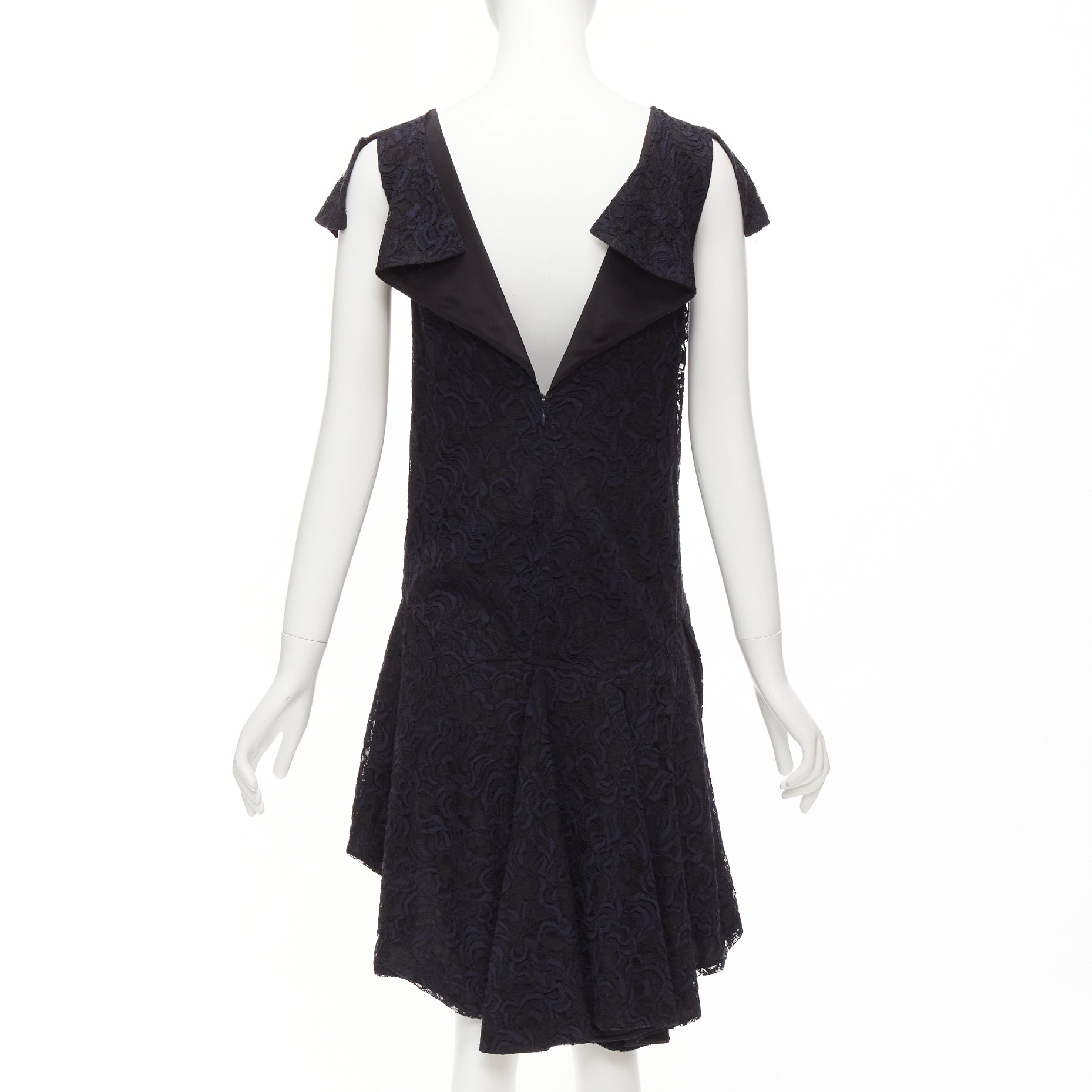 Dior Overlay Ruffle Dress - Side view