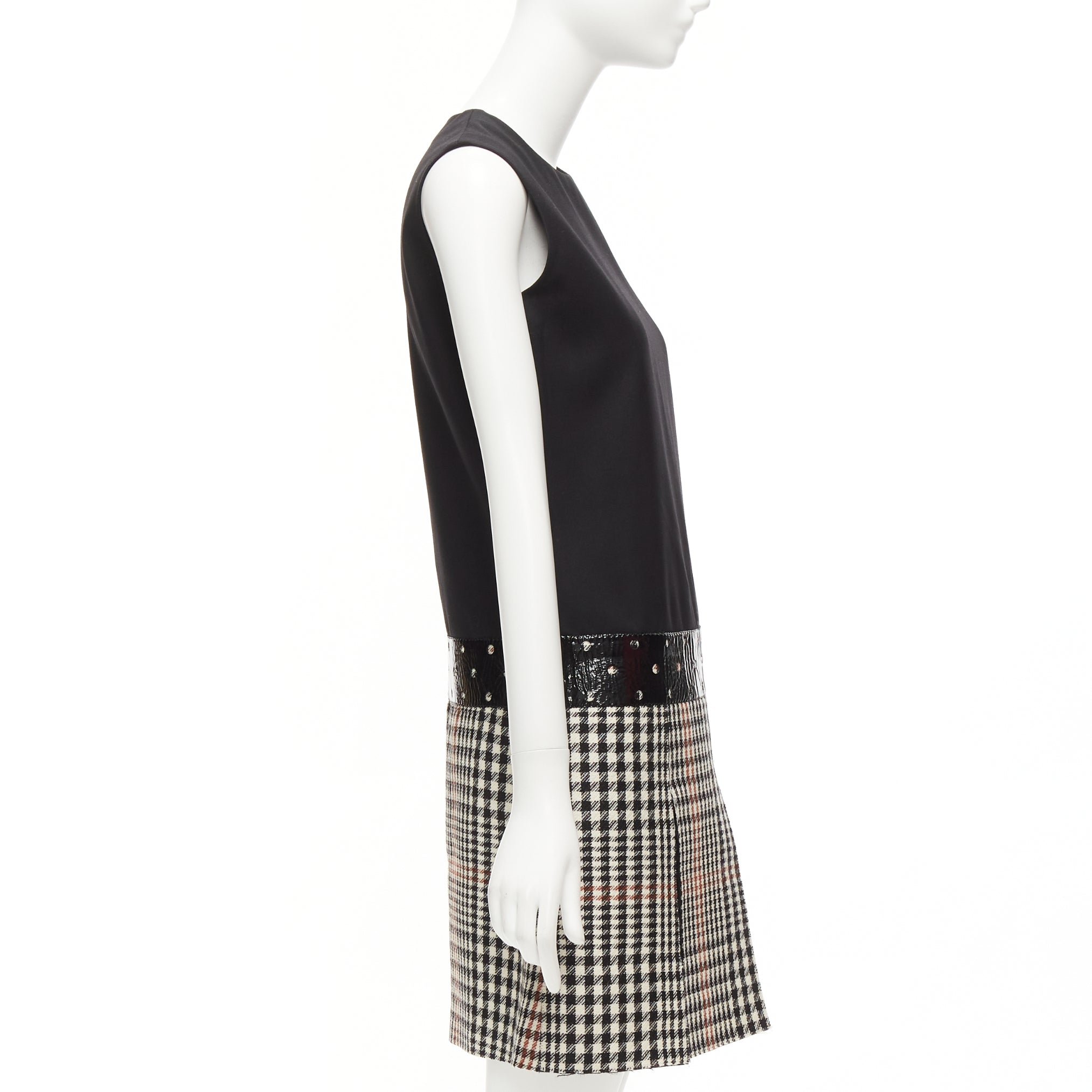Yves Saint Laurent Houndstooth Fit Dress - 4