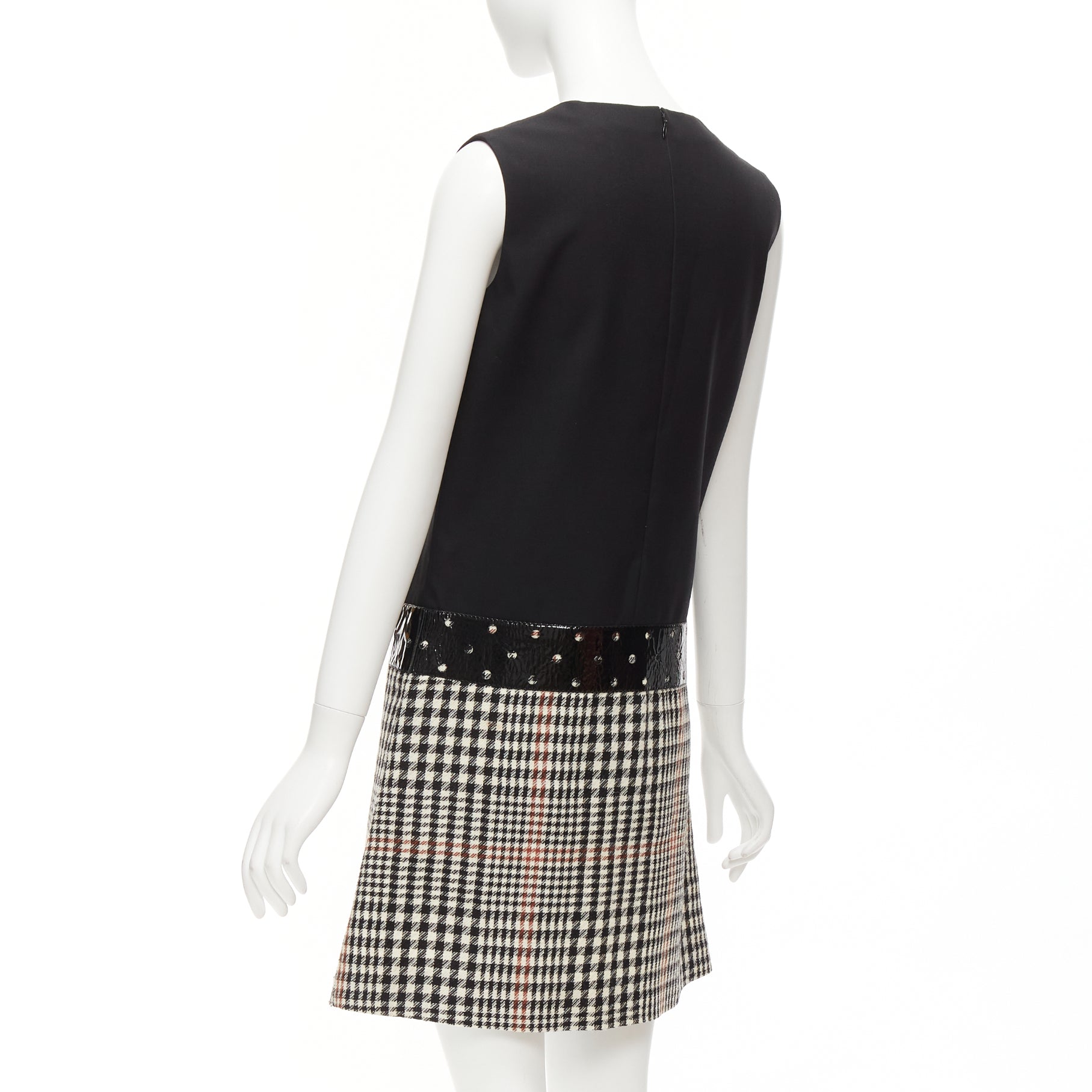 Yves Saint Laurent Houndstooth Fit Dress - Detail 1