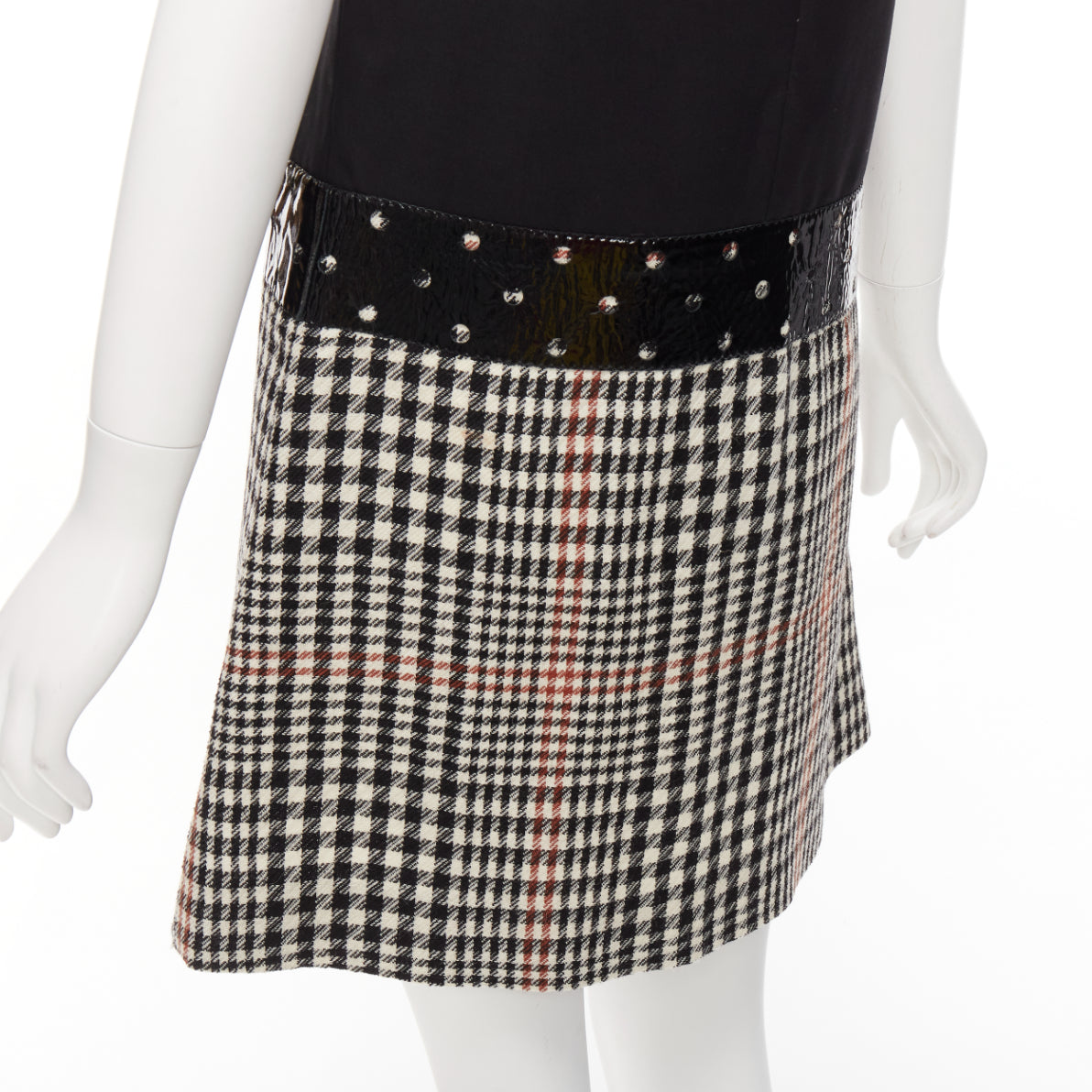 Yves Saint Laurent Houndstooth Fit Dress - Detail 2