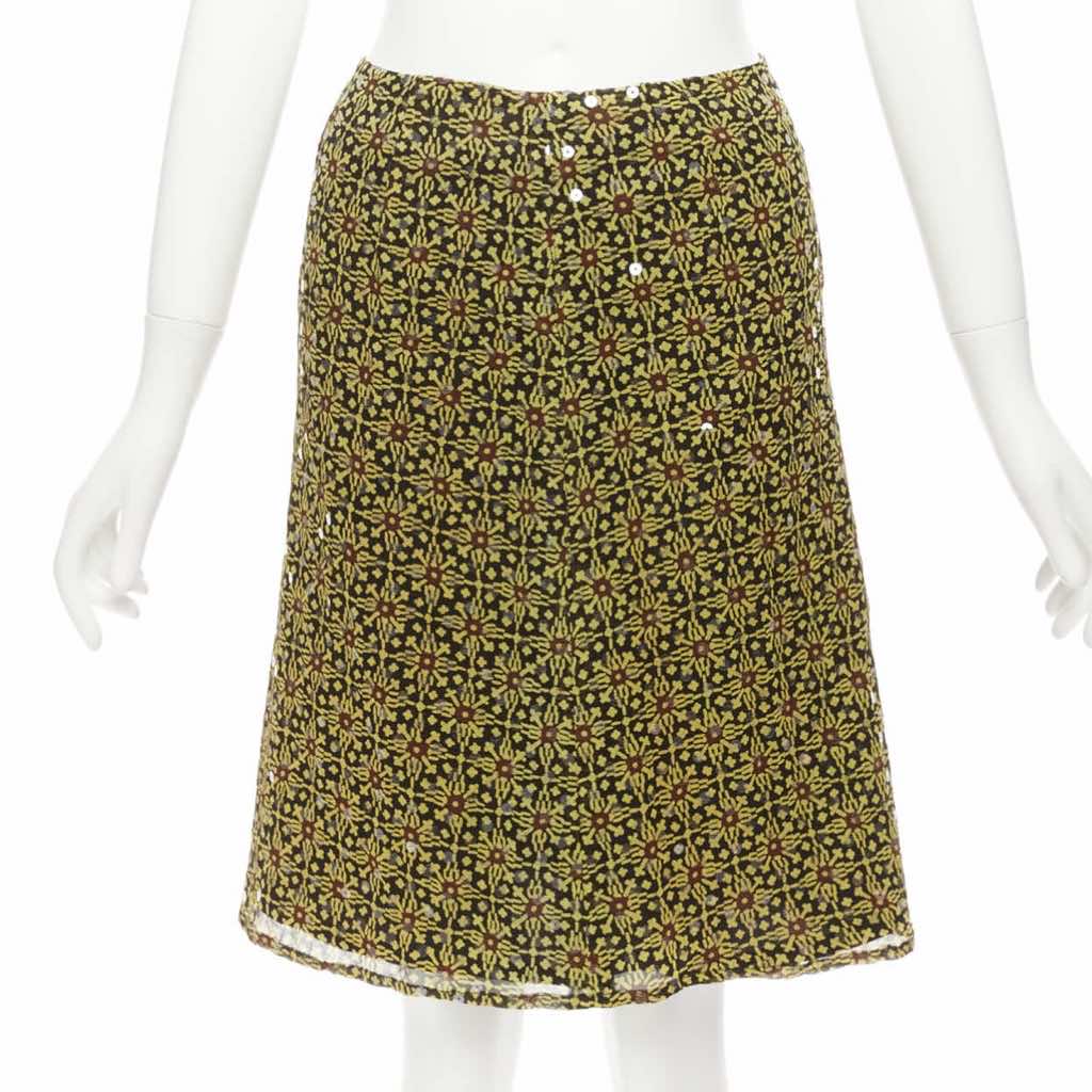 Versus Sequins Knee Skirt