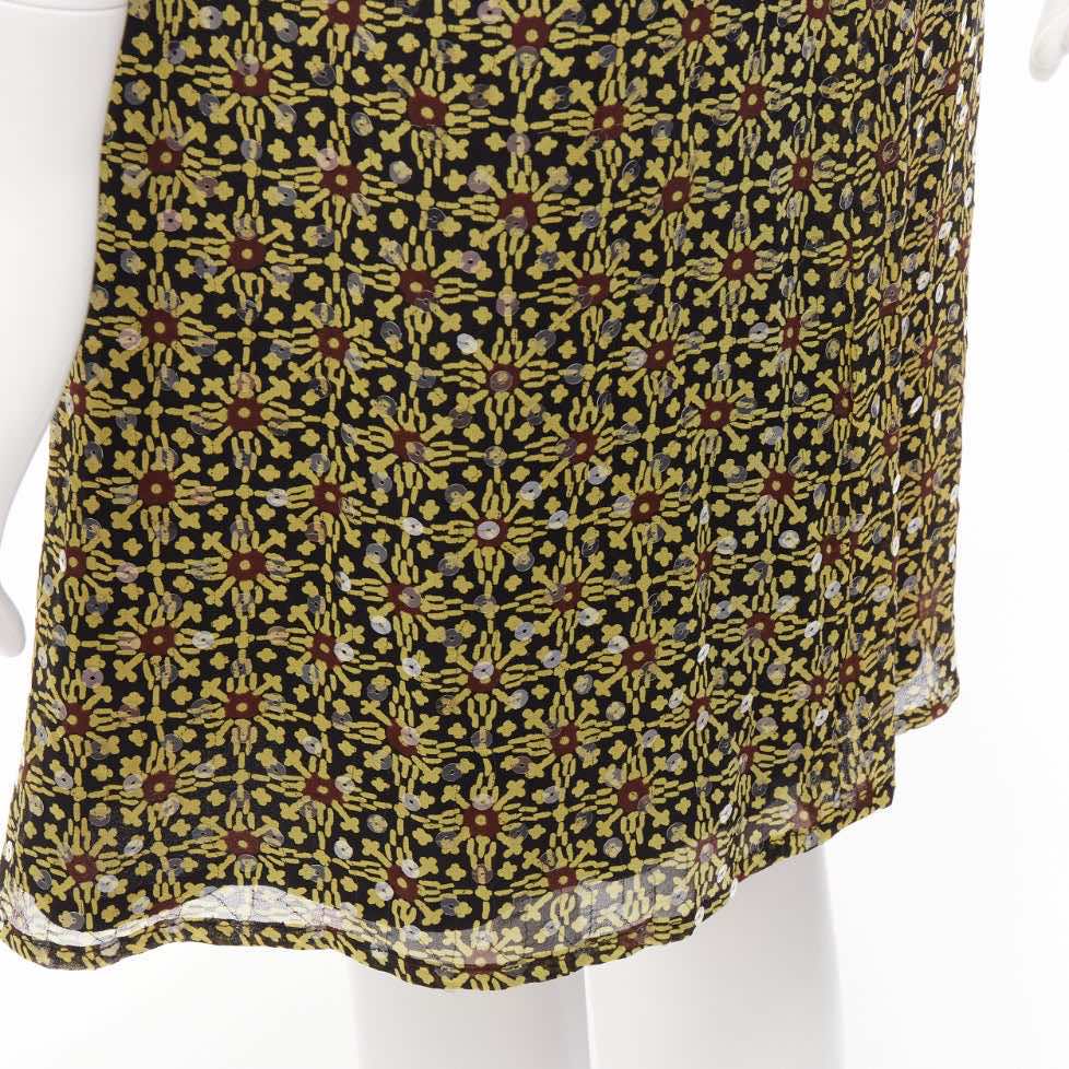 Versus Sequins Knee Skirt - Back view