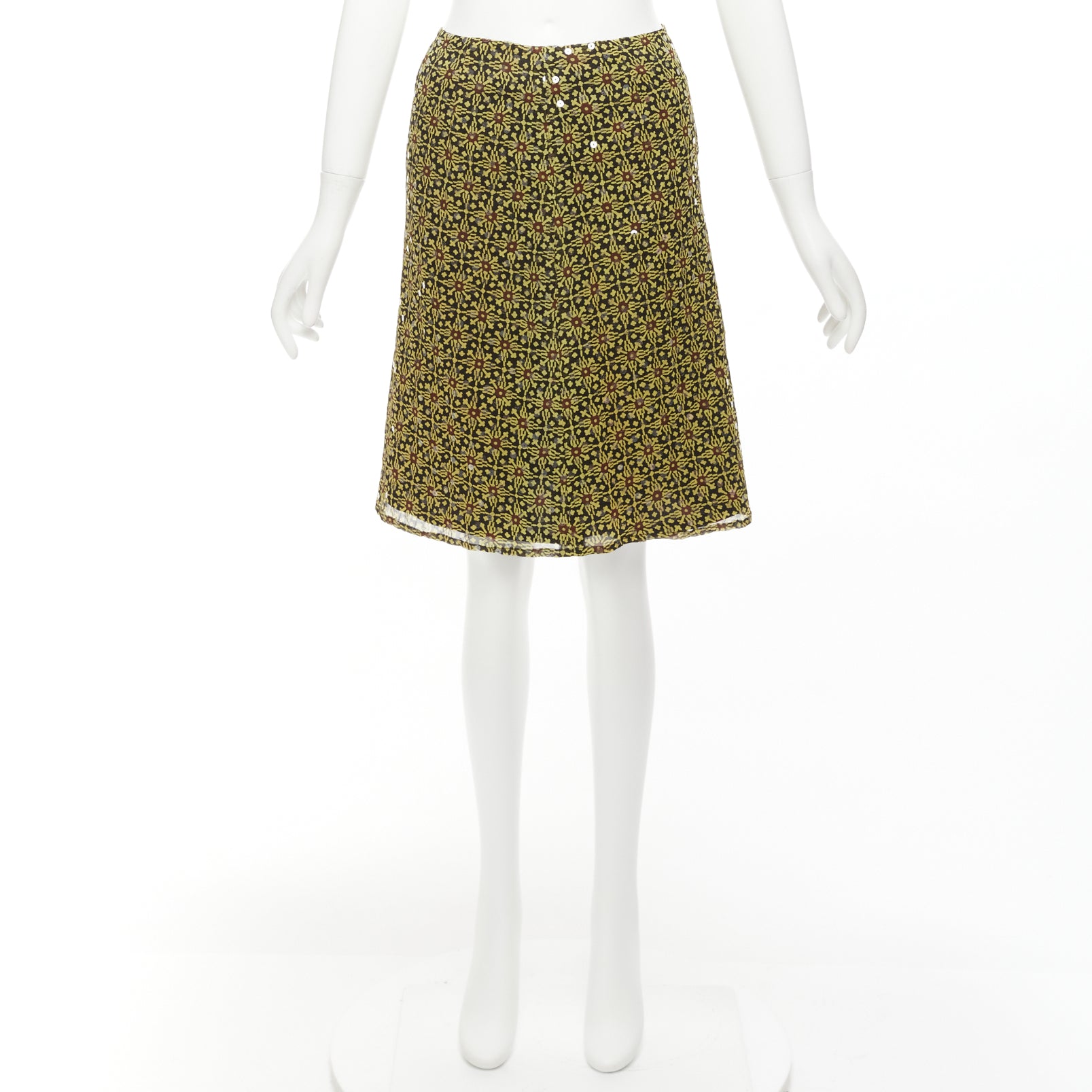 Versus Sequins Knee Skirt - Image 11