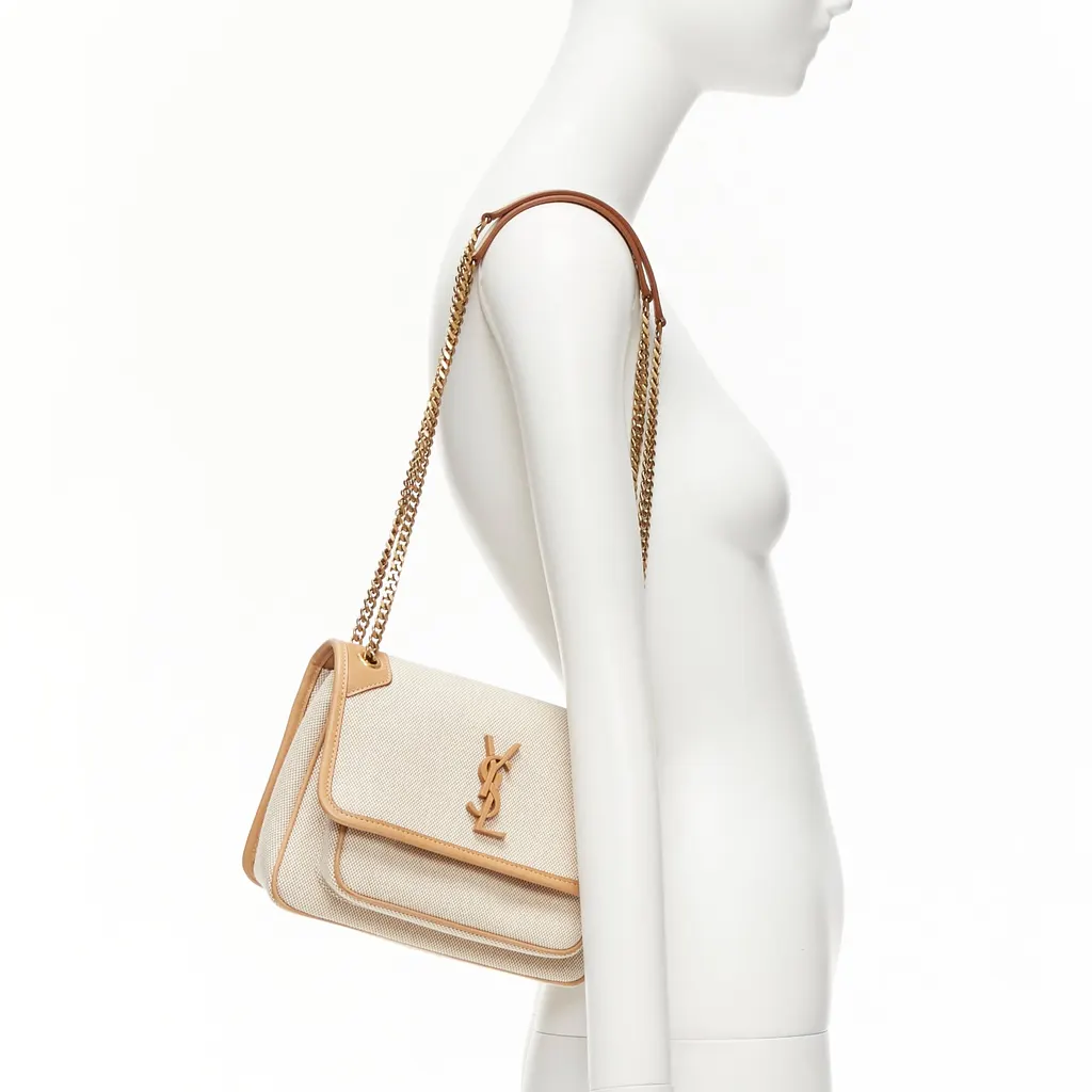Saint Laurent Niki Beige Leather Very good - Back View