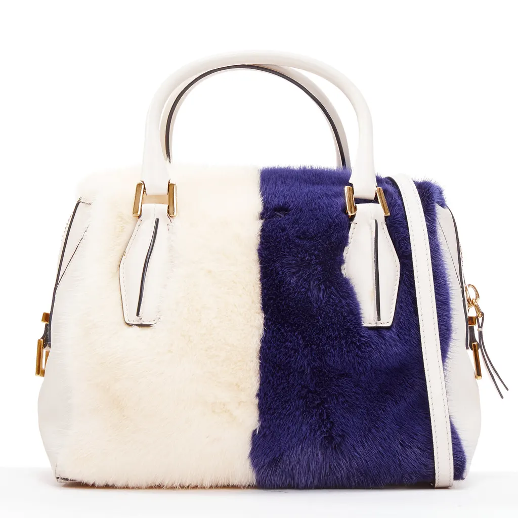 Tod's D-Cube Blue Leather Good - Front View