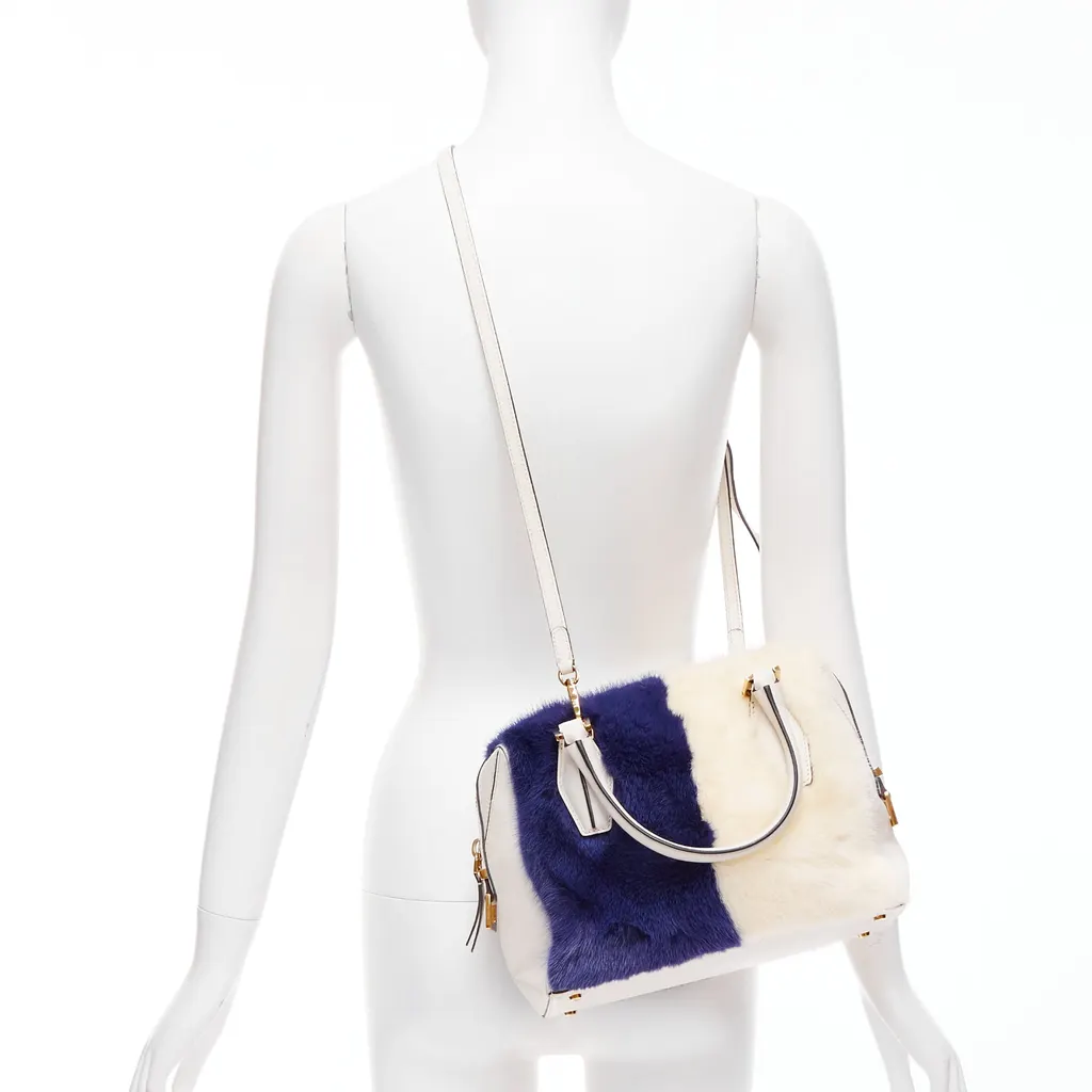 Tod's D-Cube Blue Leather Good - Back View