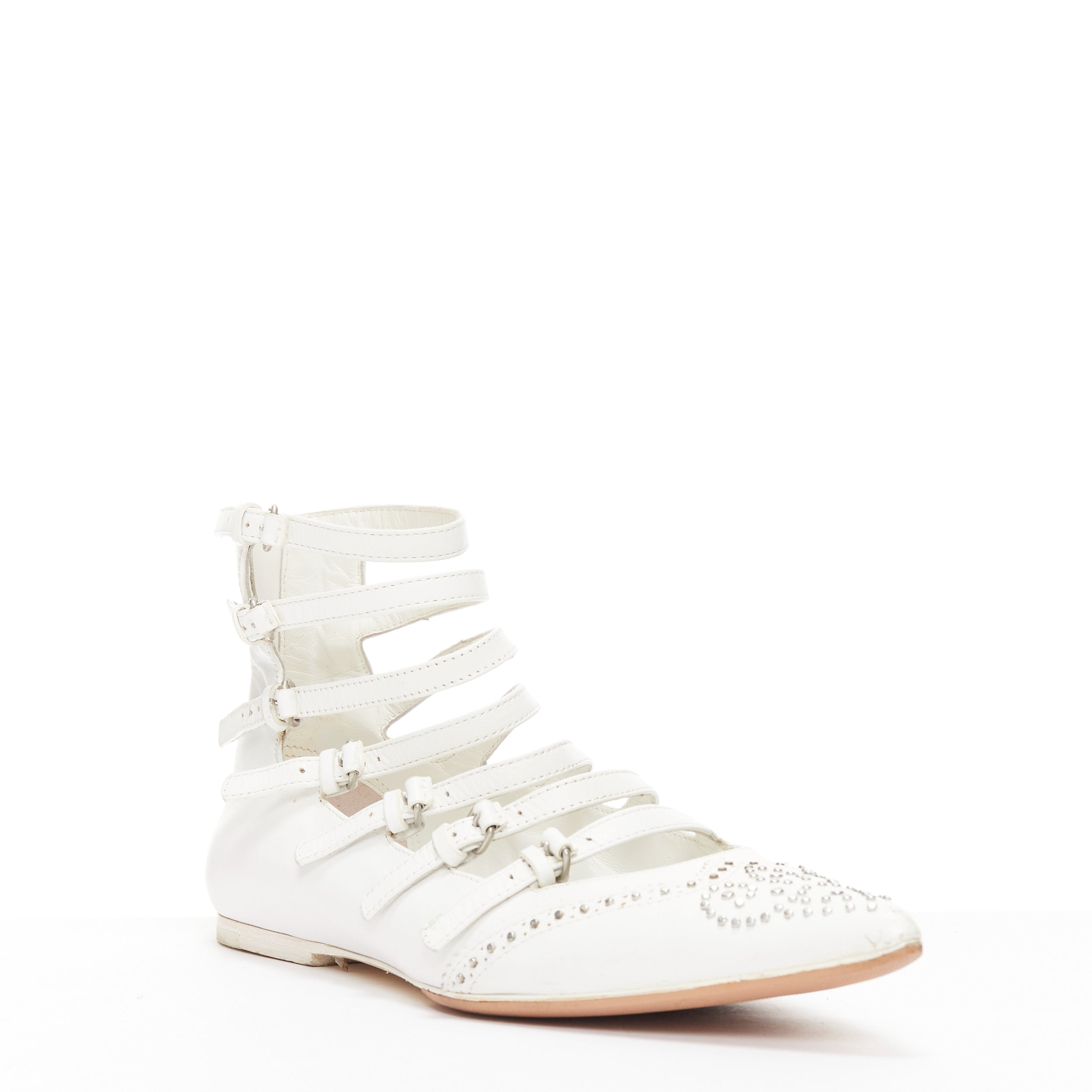 Veronique Branquinho Bow Trim Ballerina Flats - Back view