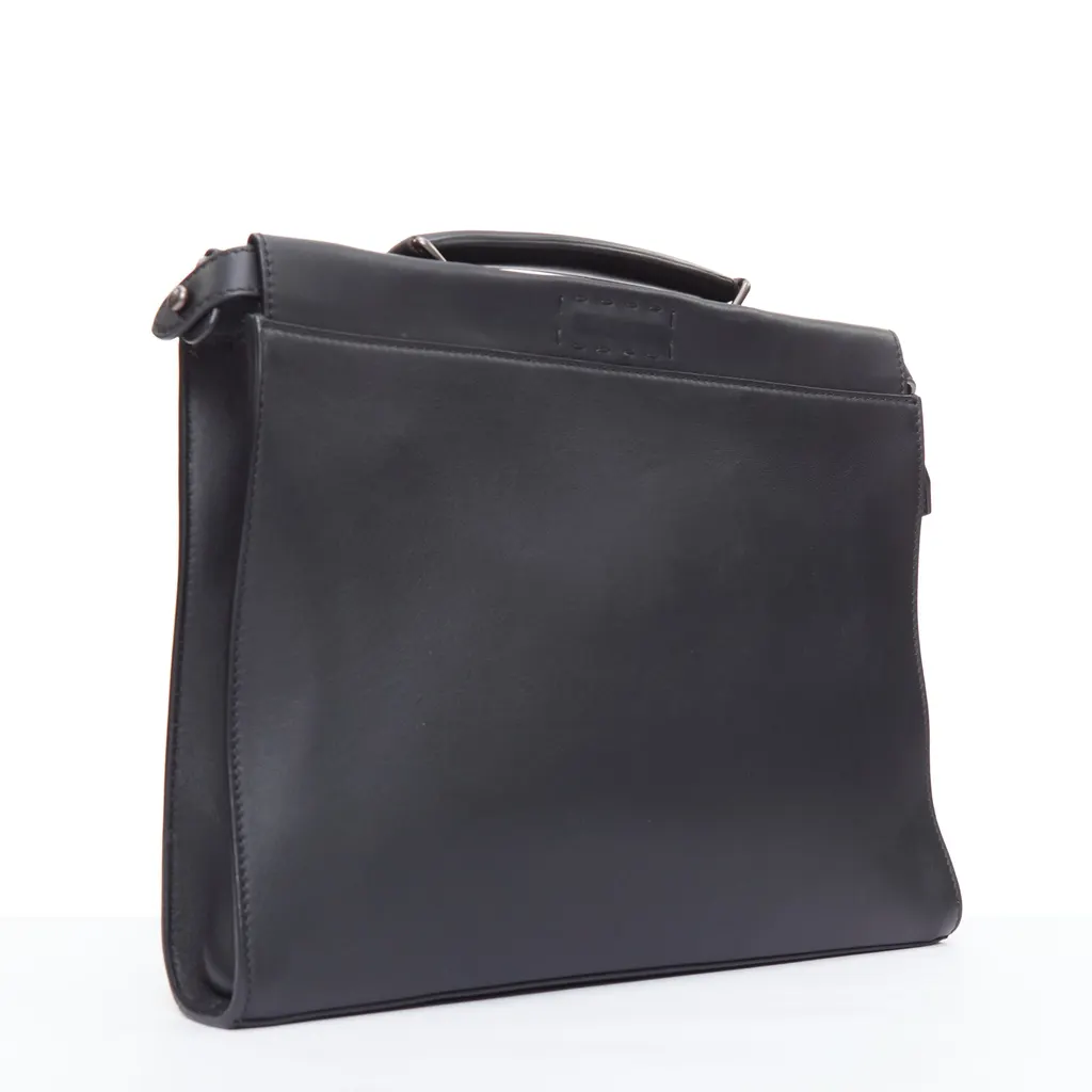 Fendi Peekaboo Black Leather Good - Inside View