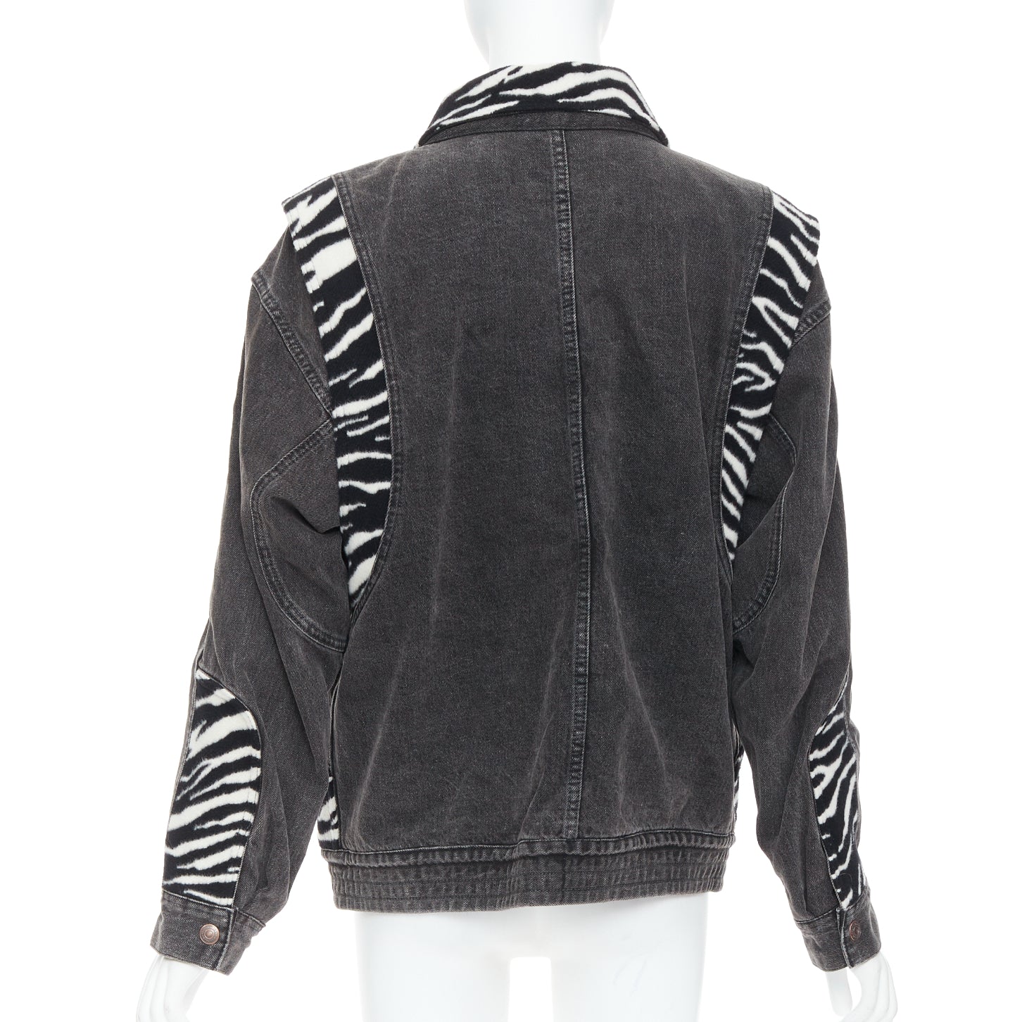 Celine Zebra Wool Patch Jacket - Detail 1