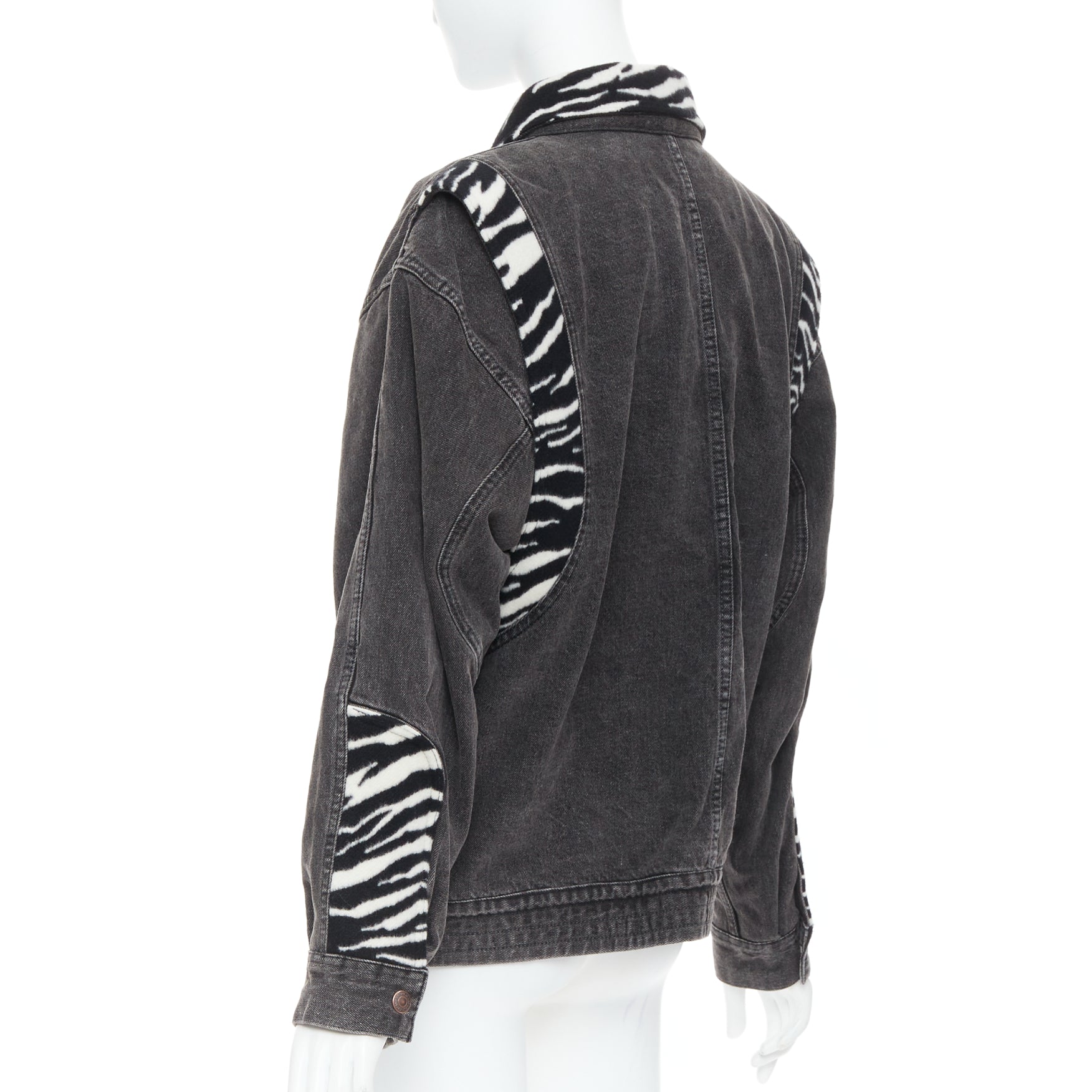 Celine Zebra Wool Patch Jacket - Detail 2