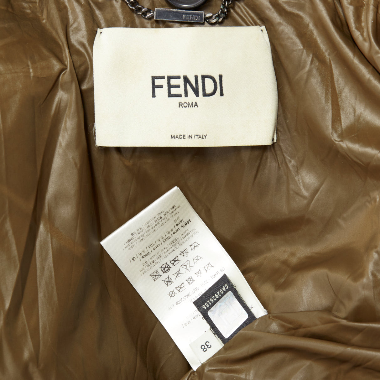 Fendi Brown Fur Hooded Parka - Image 11