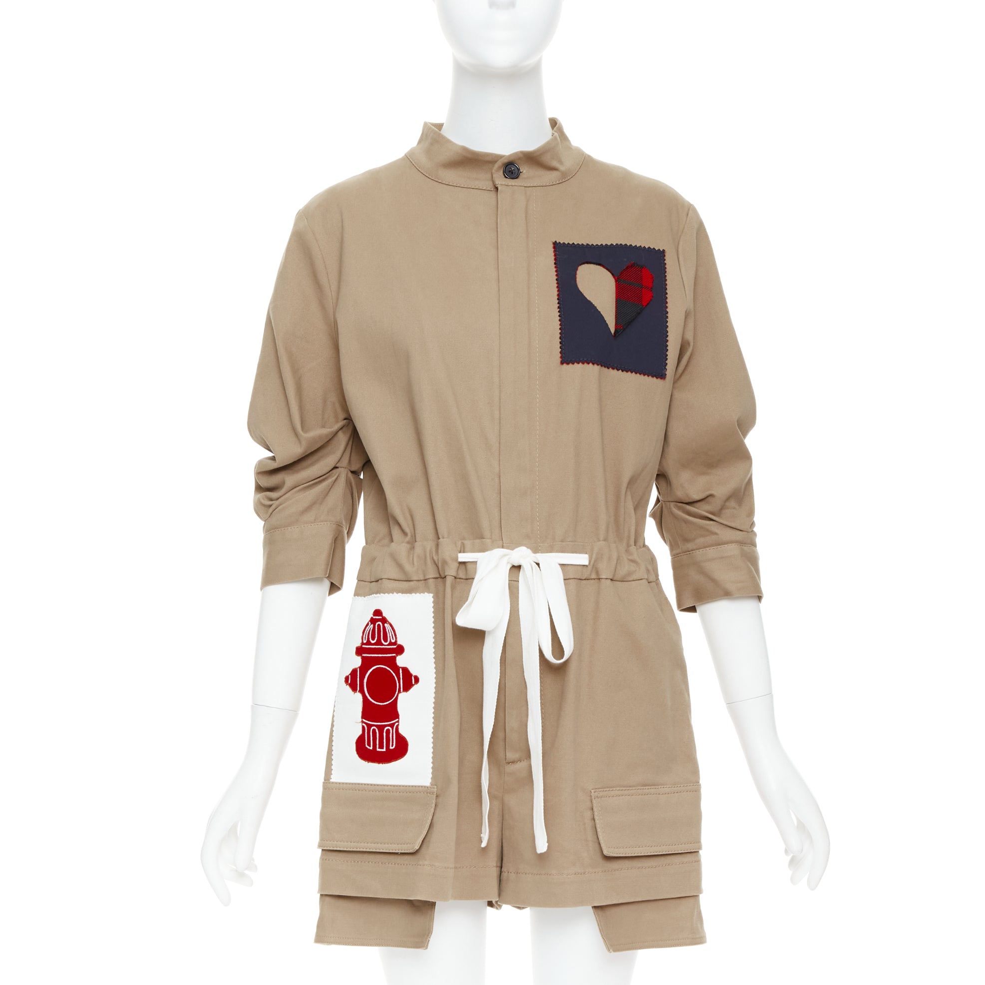 Monse Heart Patchwork Romper