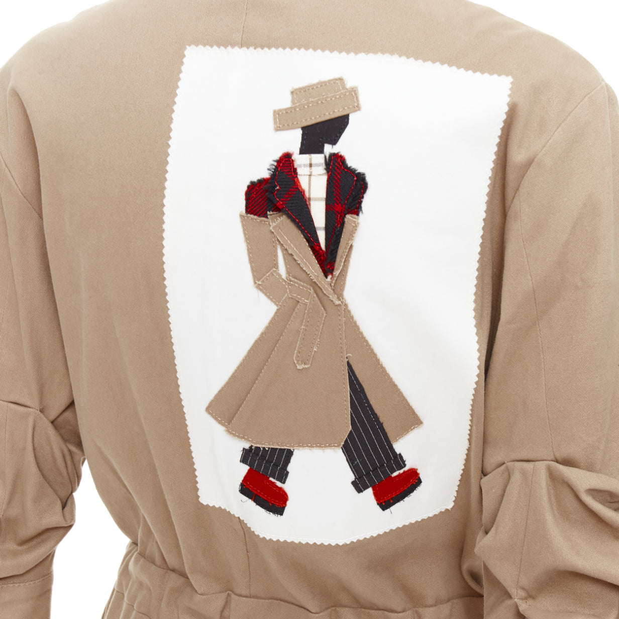 Monse Heart Patchwork Romper - Back view